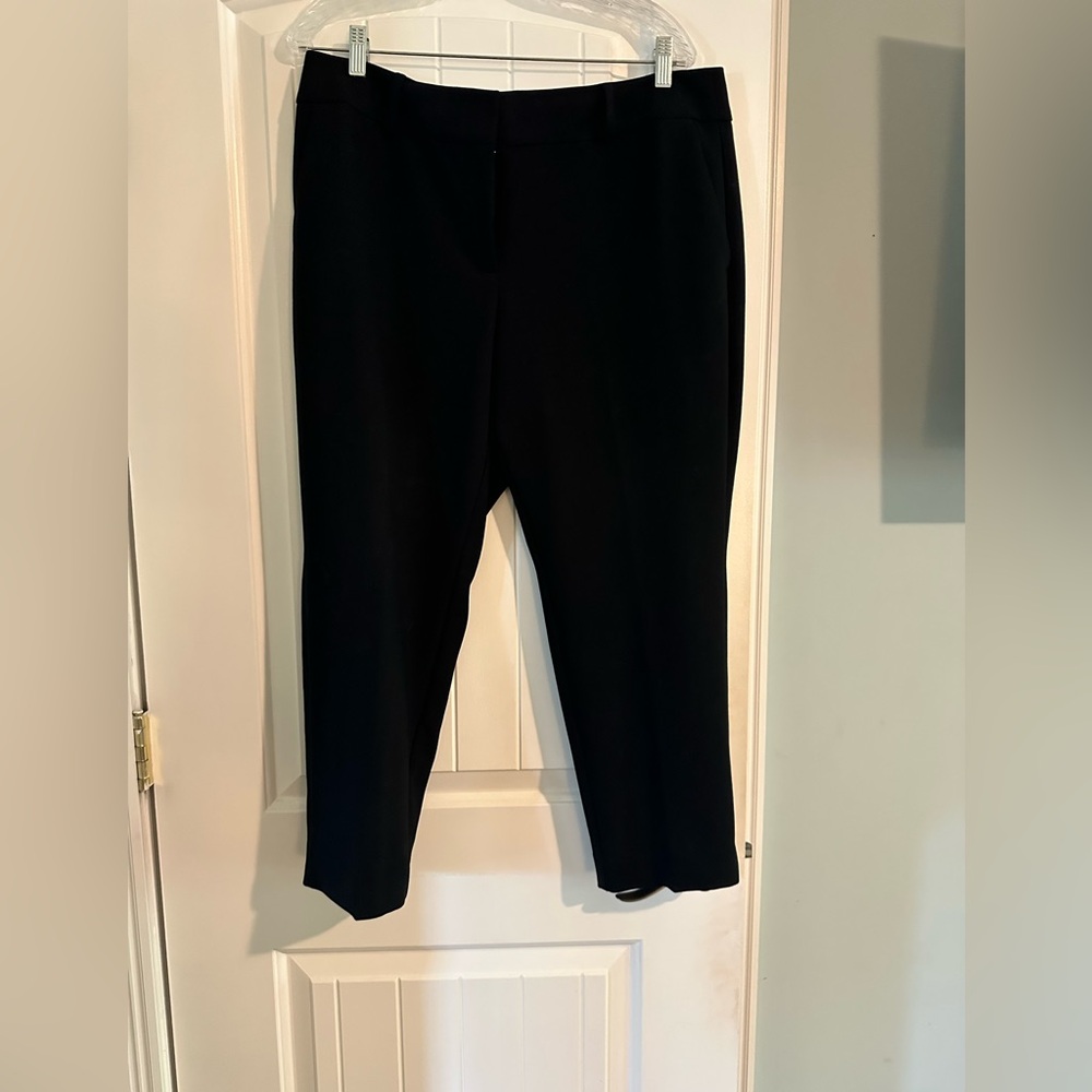 LOFT Curvy Slim Black Pants